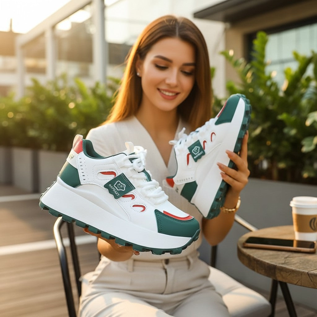 Elira – Trendiga Dam Sneakers med Komfort & Höjd