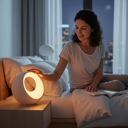 Bonsery sänglampa – dimbar LED med touch och fjärr