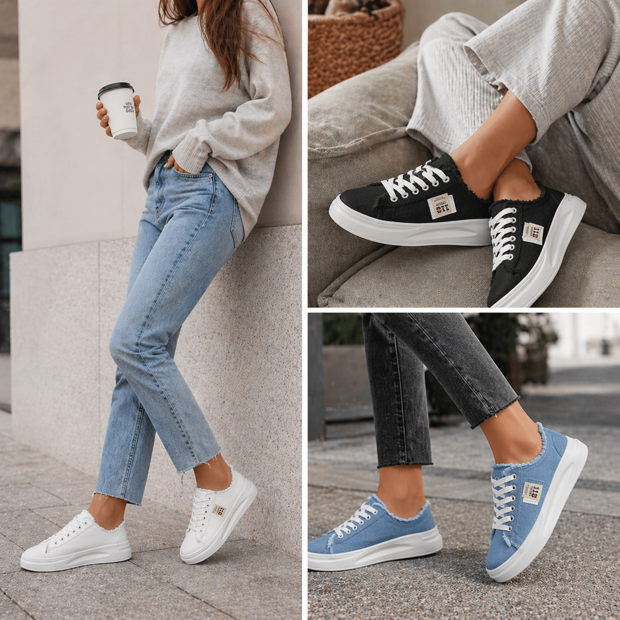 Elina Sneakers – Sköna Vardagsskor med Bred Passform