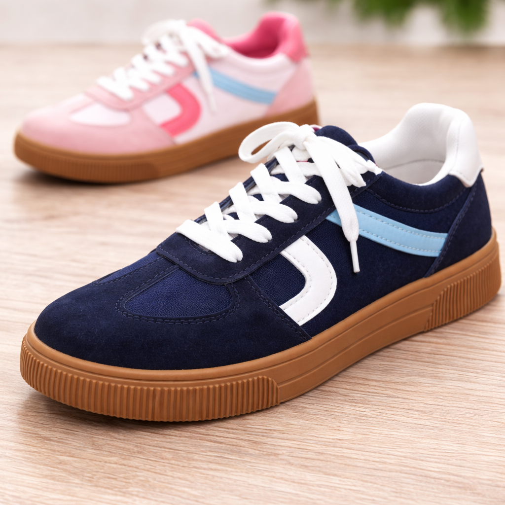 Lina  Sneakers – Bekväma Dam Sneakers för Vardag och Promenader