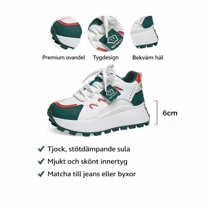 Elira – Trendiga Dam Sneakers med Komfort & Höjd