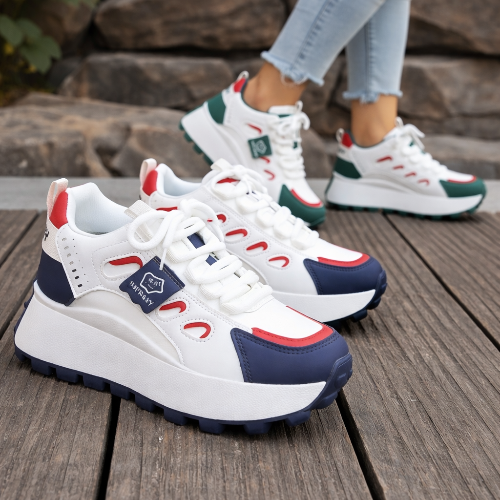 Elira – Trendiga Dam Sneakers med Komfort & Höjd