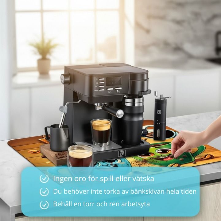 Superabsorberande köksmatta – halkfri, snabbtorkande och multifunktionell
