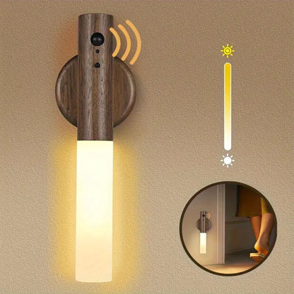 Warmi/nattlampa med rörelsesensor/Ljus träton – | Dinvardagsshop