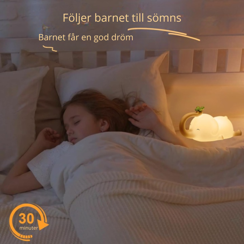 Dumbo-Elefant Nattlampa för Barn