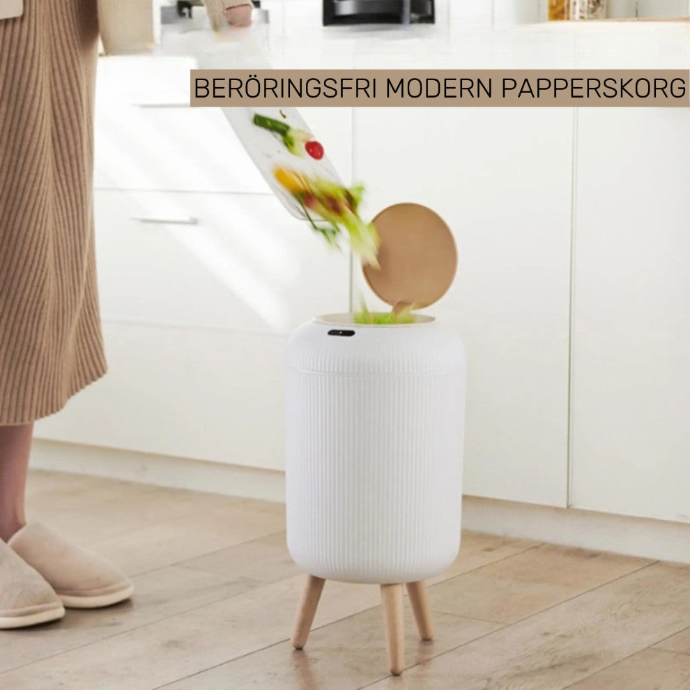 Binella – Sensorstyrd papperskorg som öppnas automatiskt