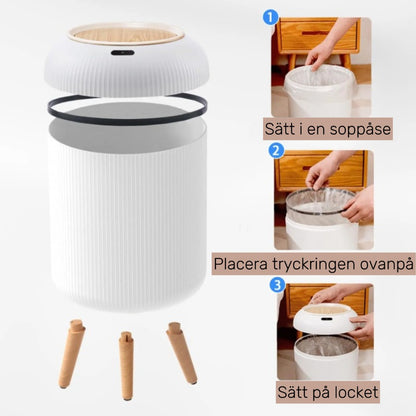 Binella – Sensorstyrd papperskorg som öppnas automatiskt