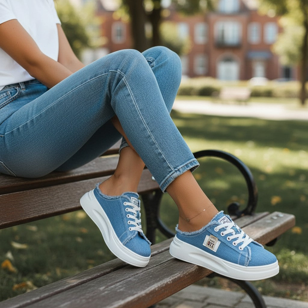 Elina Sneakers – Sköna Vardagsskor med Bred Passform