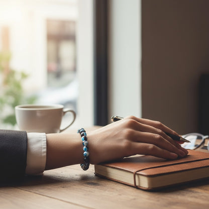 Armband med Blå Eldagat – Harmoni & Inre Balans