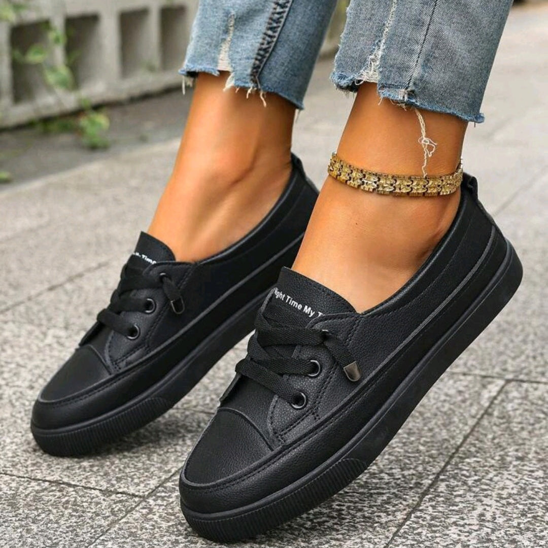 Alina – Slip-on Sneakers för Kvinnor-Beige