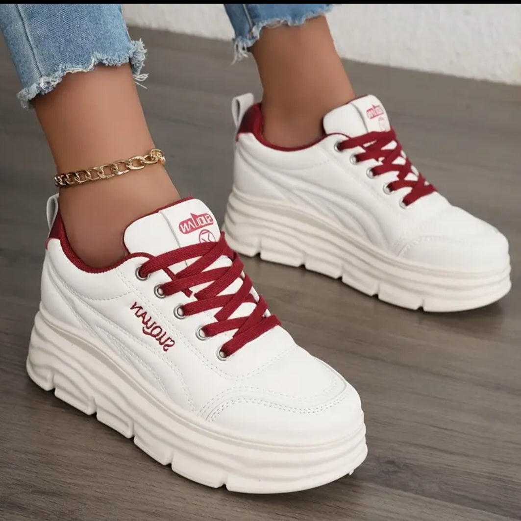 Luna Plattformssneakers/Kaki