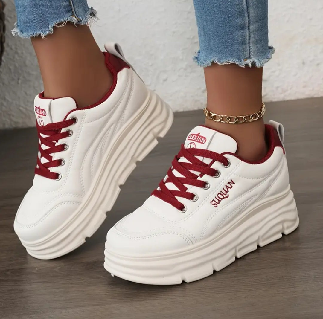 Luna Plattformssneakers/Kaki