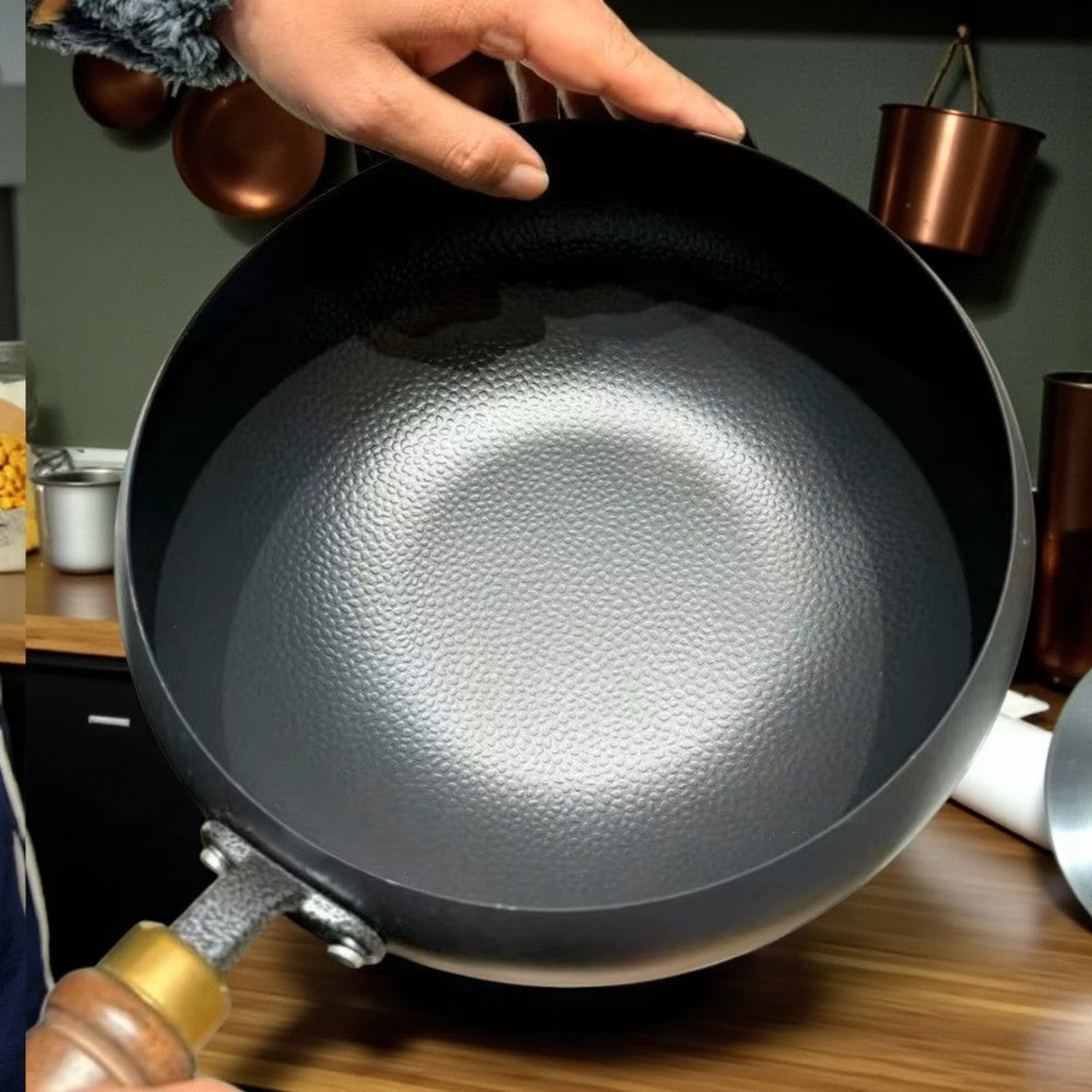 Rustika Wokpanna med Lock