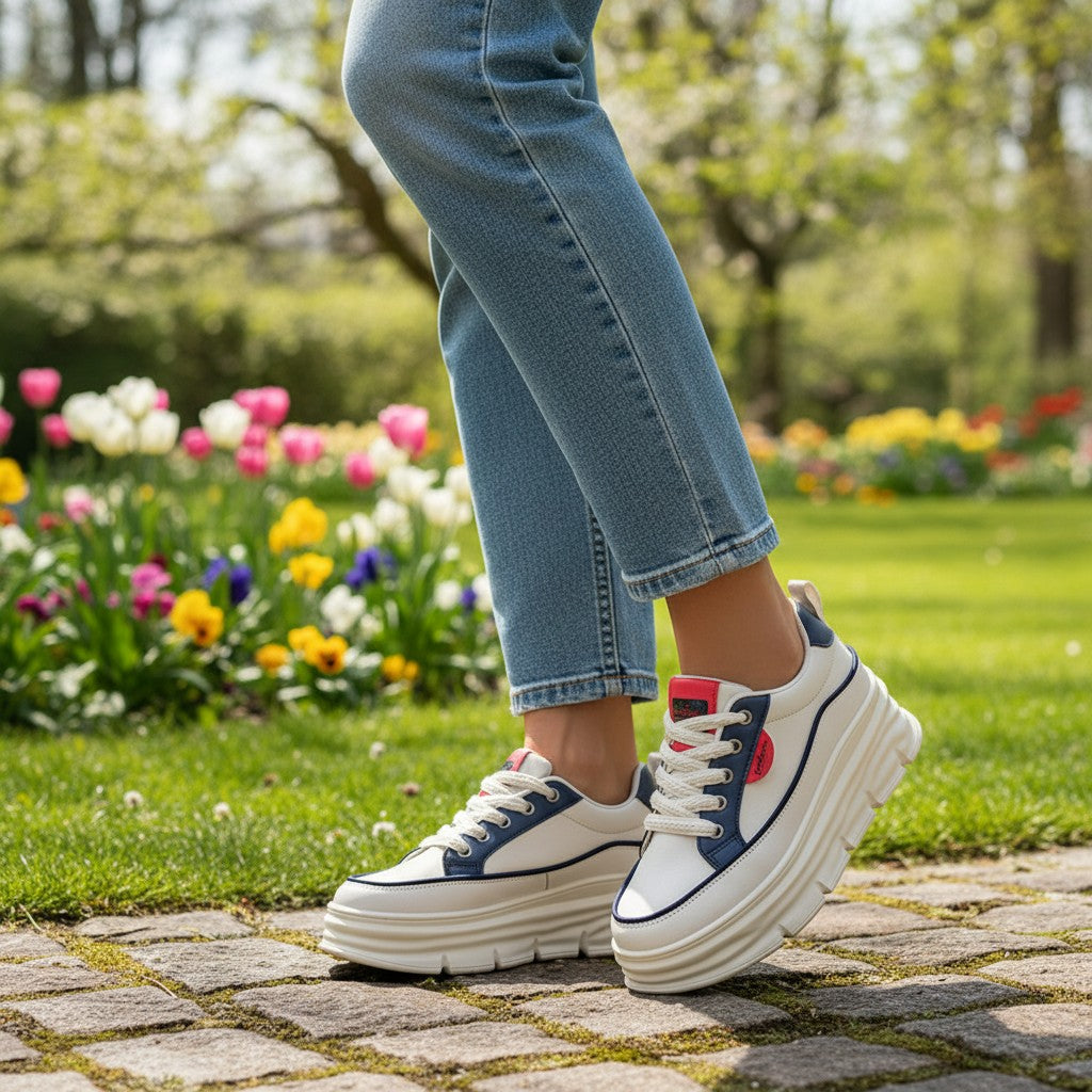 SkyStep Sneakers –Bekväma skor du kan gå i hela dagen – utan att få ont i fötterna